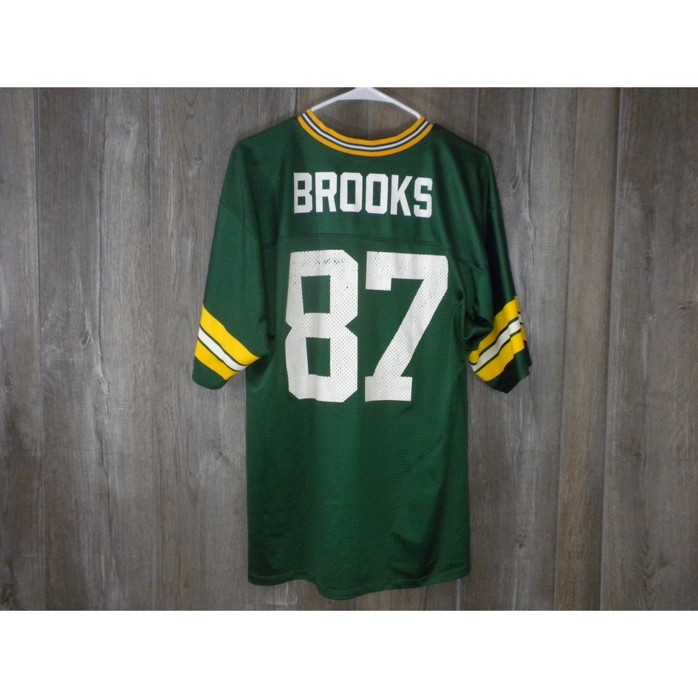 Logo Athletic Green‎ Bay Packers Home Jersey M Robert Brooks Mesh VTG 90's USA - Picture 3 of 7